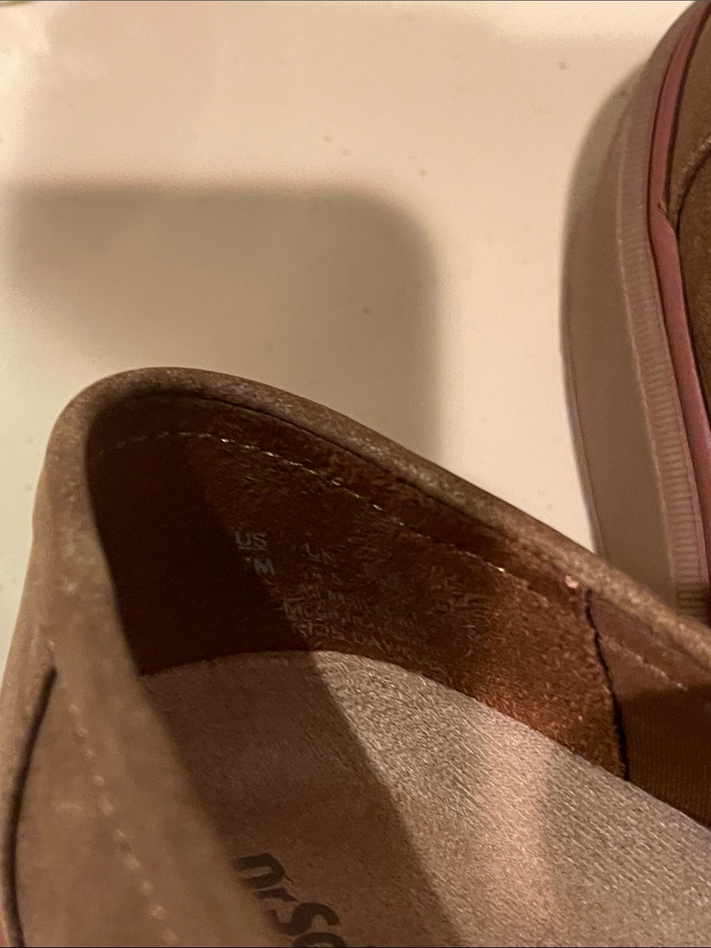Dr. Scholl's Brown Suede-Look Penny Loafers - Picture 4 of 5